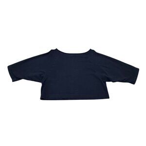 Women’s Ilana Kohn sweatshirt crop top navy cotton